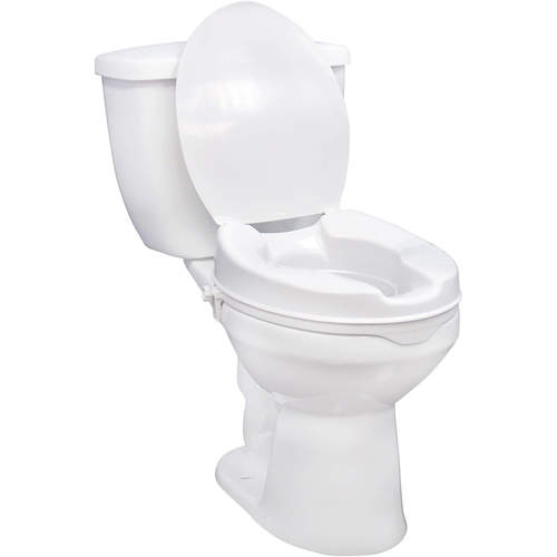 Raised Toilet Seat with Lock and Lid