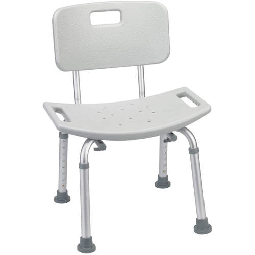 Bathroom Safety Shower Tub Bench Chair With Tool-free Removable Back